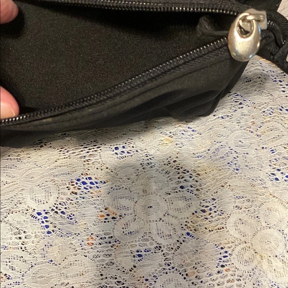 Black Textured Cosmetic Bags Set